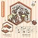 Wnqou 2 Sets DIY 3D House Stickers & Large 3D Miniature Simulated Cabin Scene Stickers - Cute Cartoons for Adults & Kids, Fun Rabbit Reading Room & Panda Cottage Product Image 3