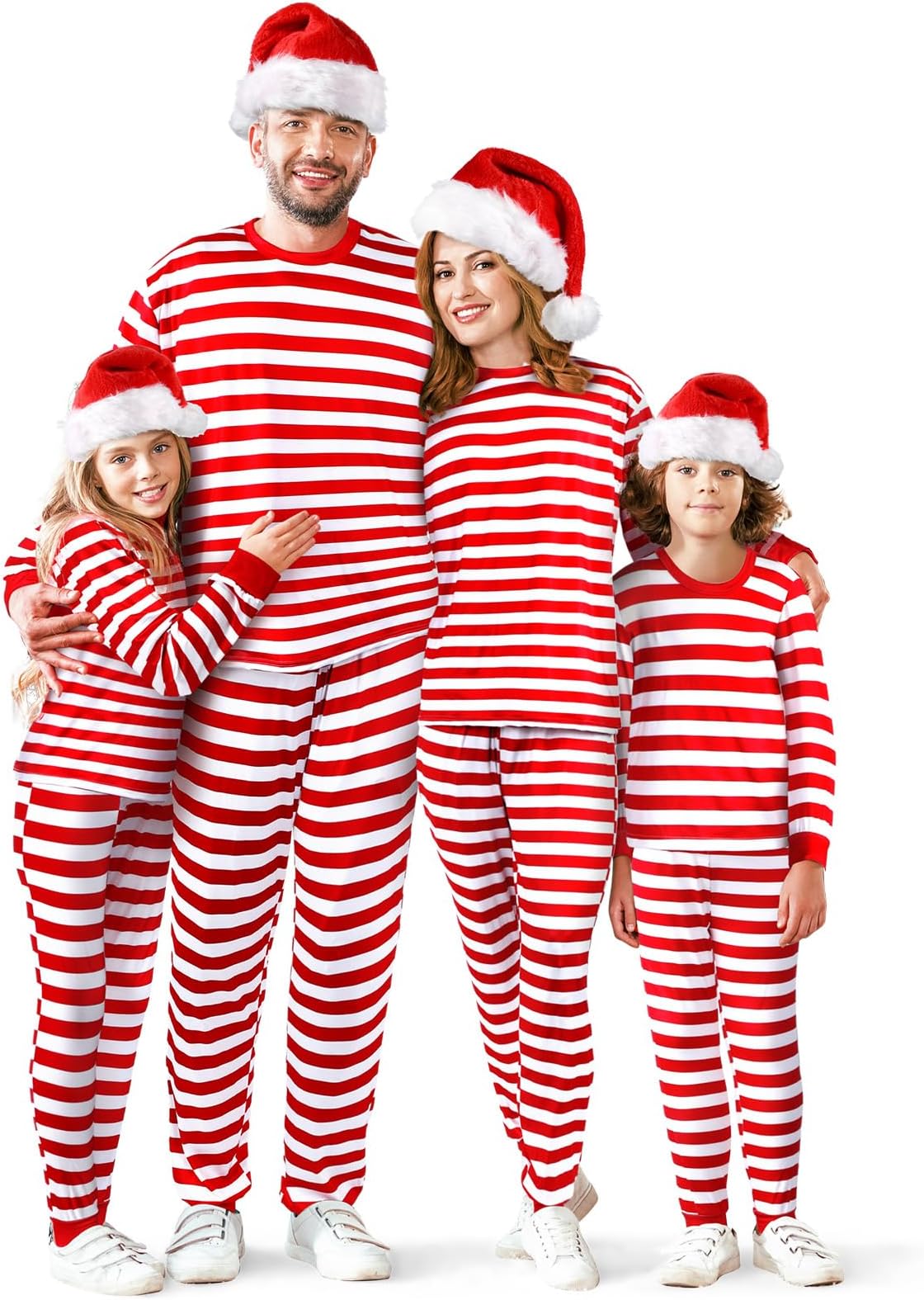Xmas Family Striped Pajamas
