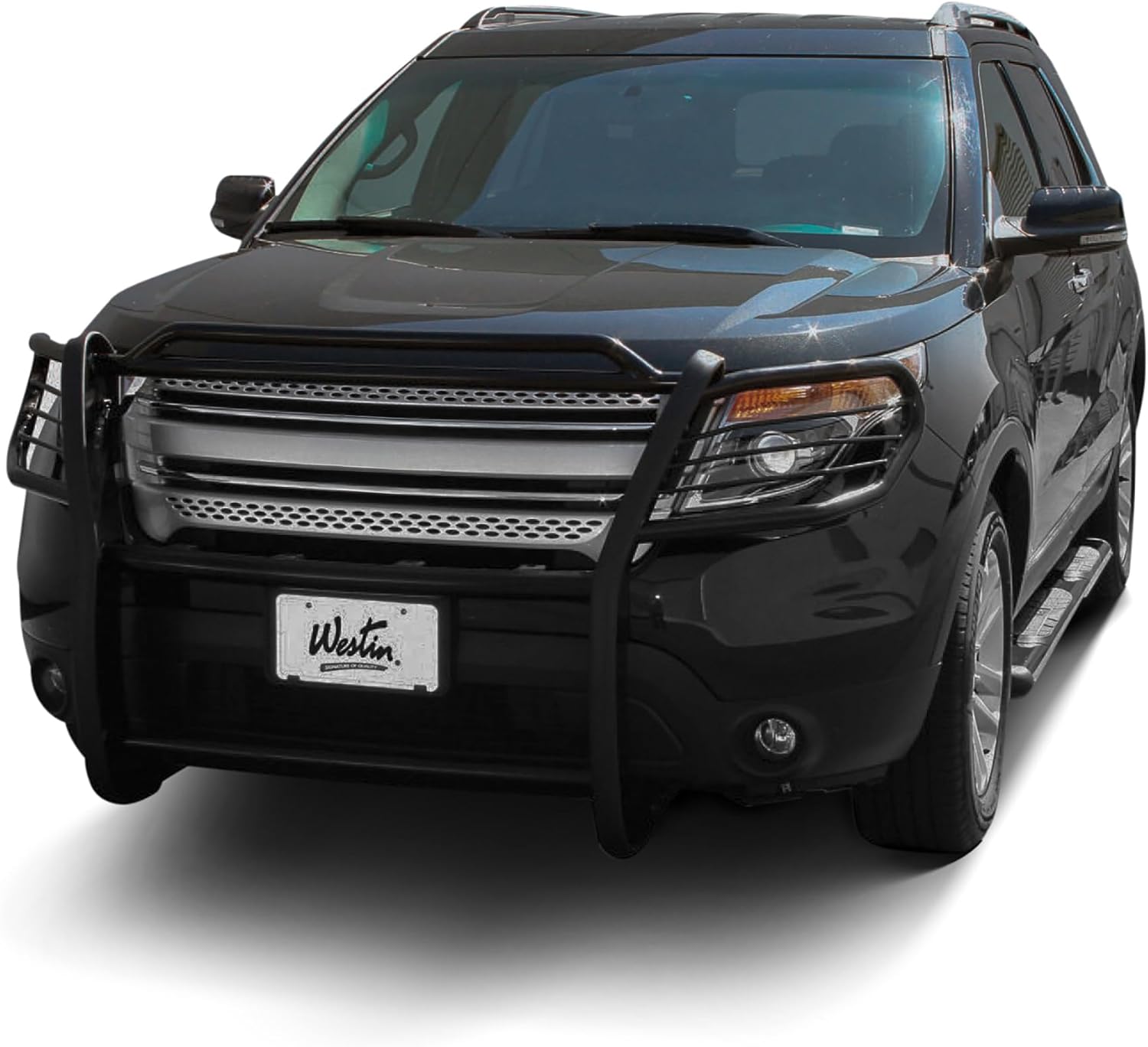 Westin 22-1975 Premier Oval Nerf Bar Mount Kit fits 2011-2019 Explorer 4Door Black Pair
