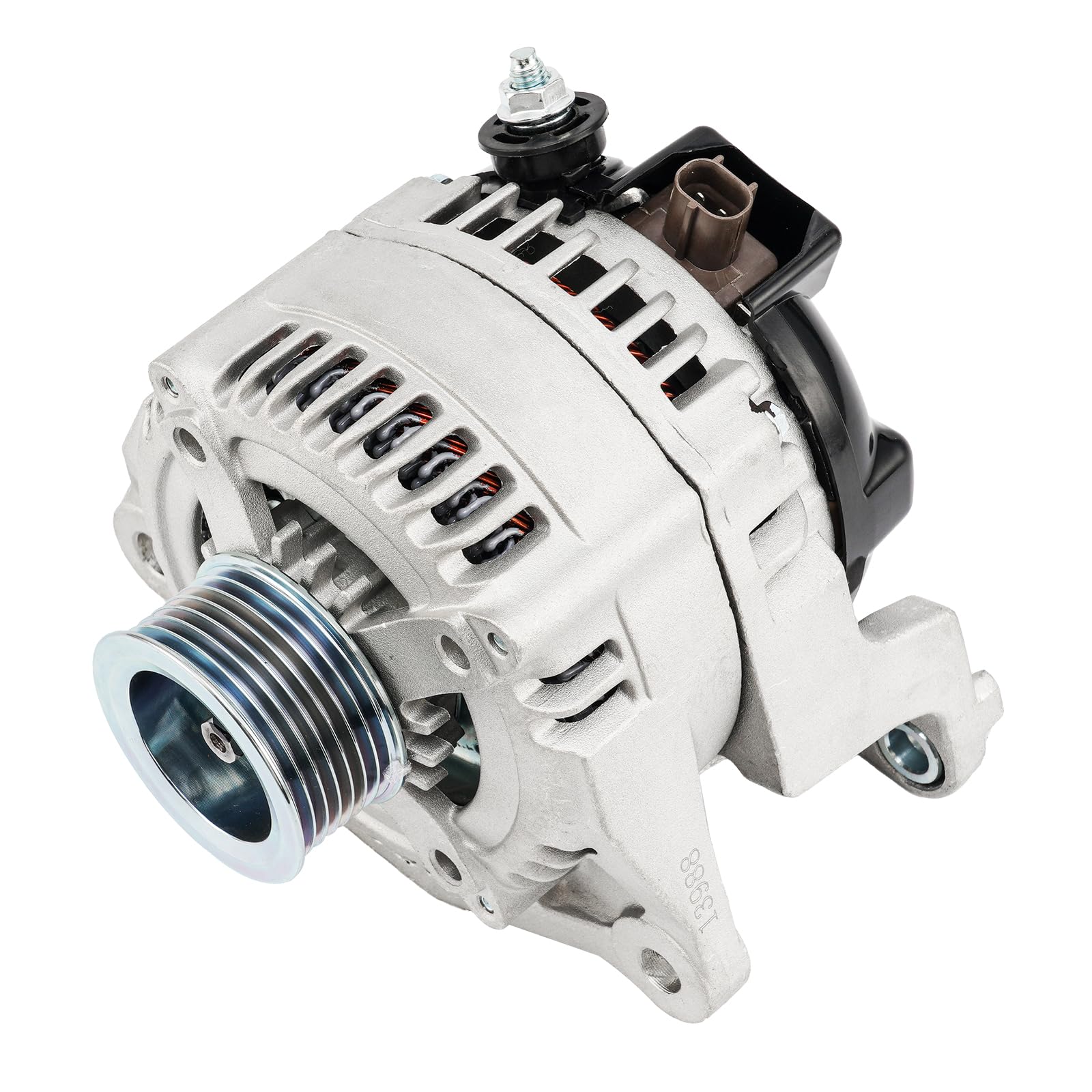 KAX Alternator Fit for Dodge Ram 1500 2003-2006 5.7L, for Dodge Ram 2500 2003-2006 5.7L, Ram 3500 2003-2006 5.7L, Durango 2004-2006 5.7L for 13988N 12V 160Amp CW S7 7-Groove Pulley