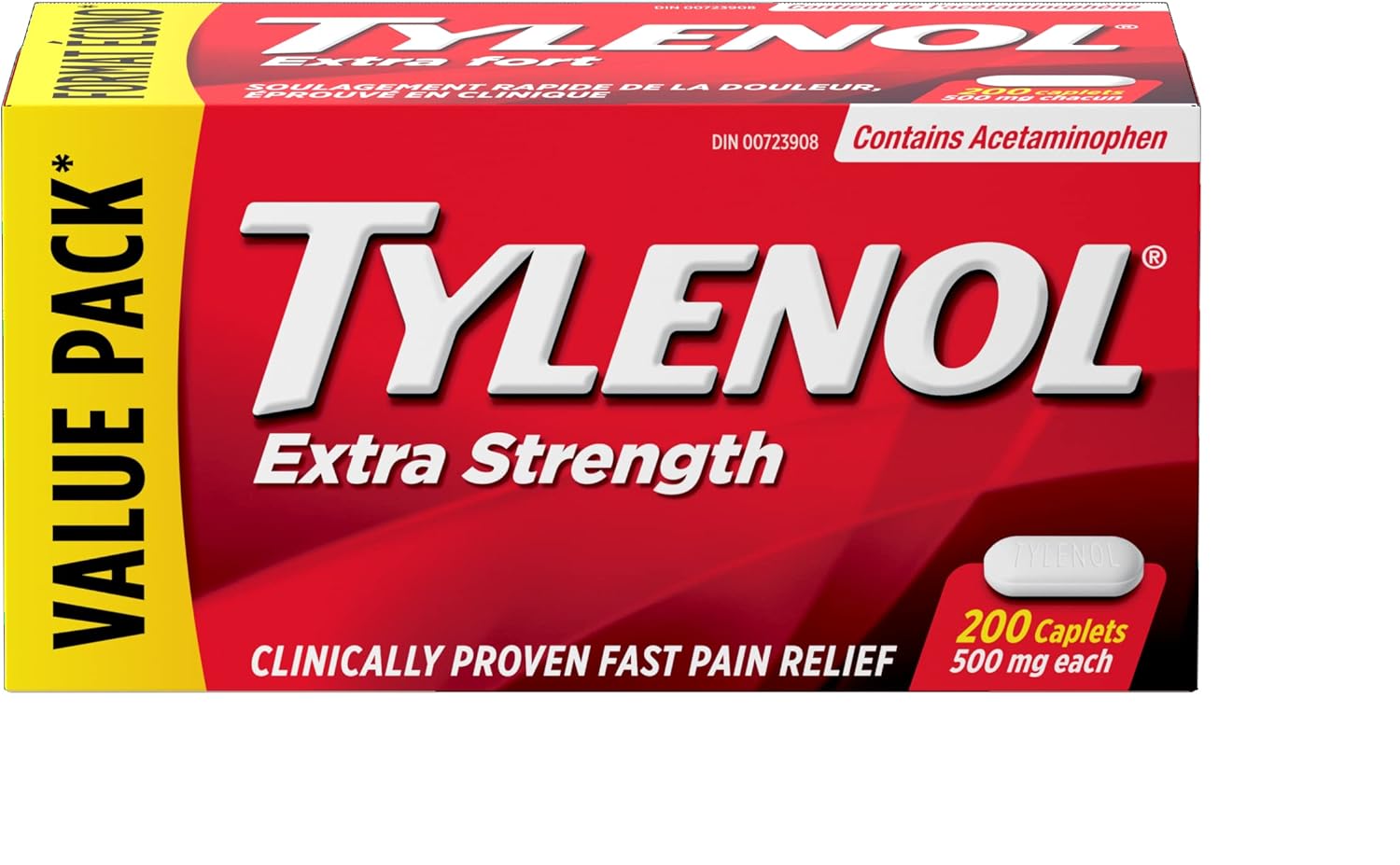 Tylenol Extra Strength, VALUE PACK For Pain Relief, Headache Relief