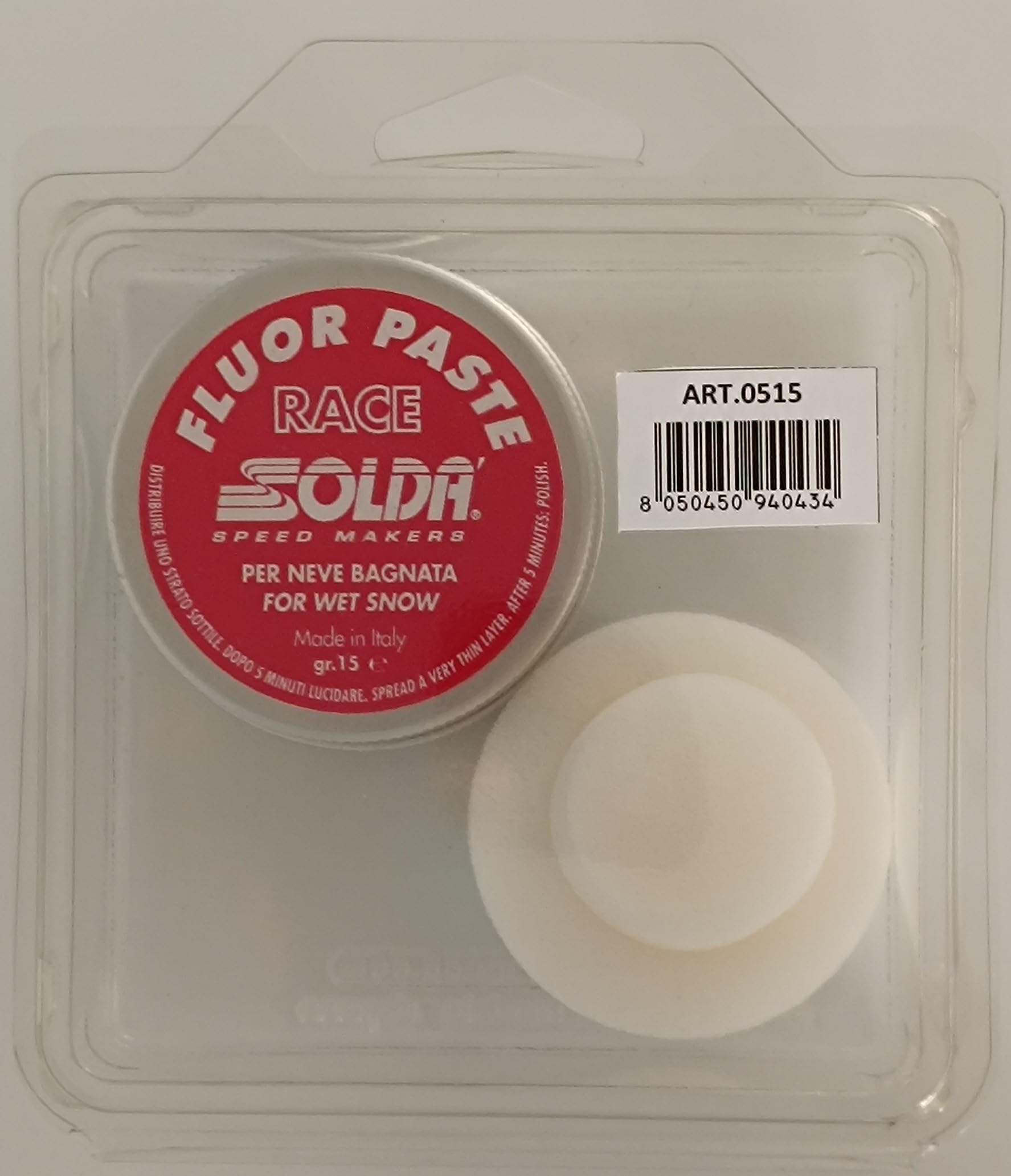 Sciolina SOLDA' Fluor Paste - 15gr, Per Neve Bagnata - Additivo Iper-fluorurato - Foto 8