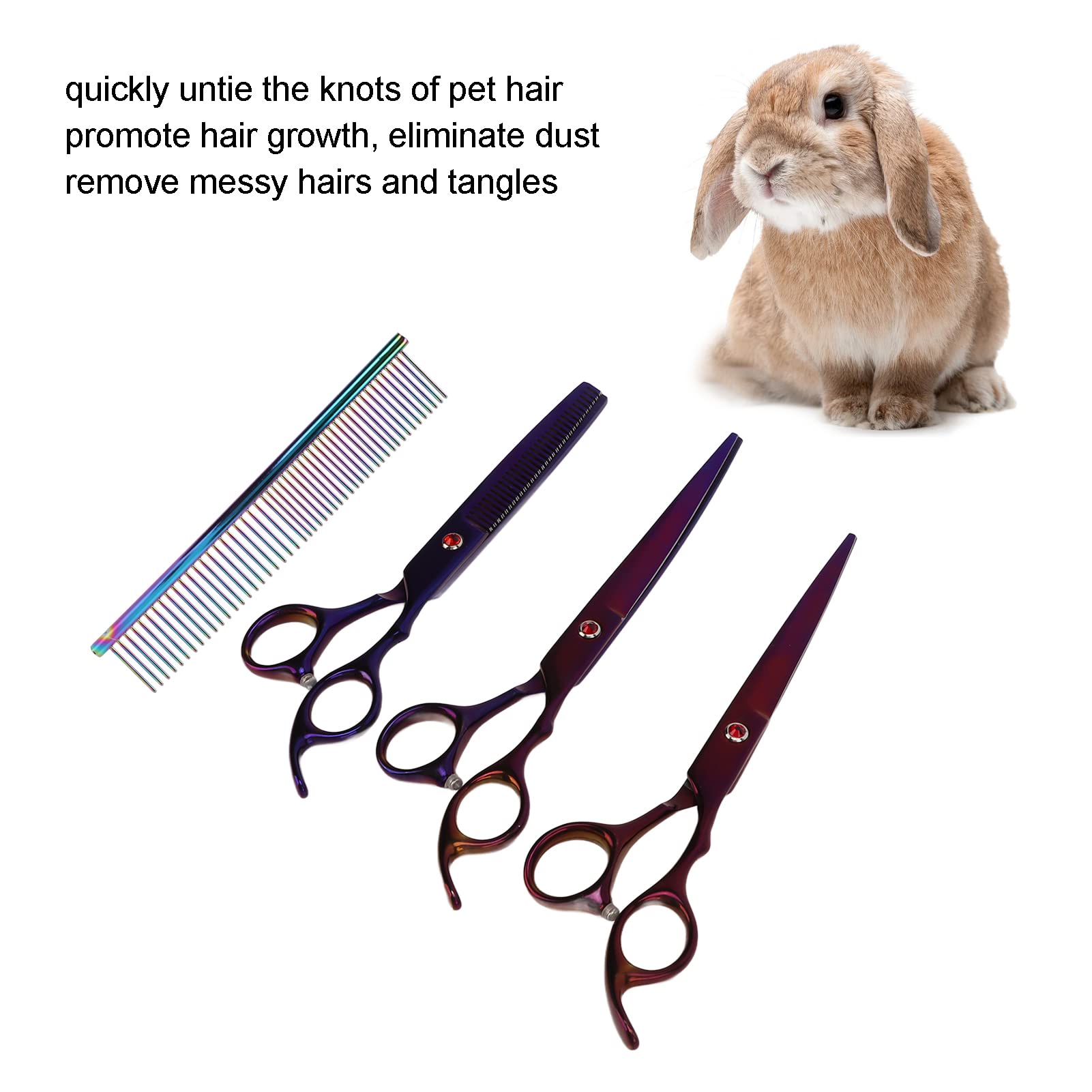 5 Pièces Ciseaux De Toilettage Professionnels Pour Chiens, Kit De Ciseaux De Toilettage Pour Chien De 7 Pouces Ciseaux Pour Chien Et Chat Ciseaux De Toilettage Pour Animaux De Compagnie En Acier