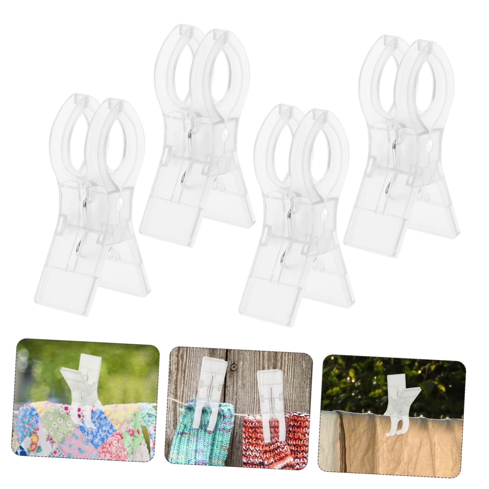 20pièces Clips De Serviette Anti-Vent pour Plage Pince pour Draps De Linge Et Serviettes Fixateur pour Couettes Set De Transparent