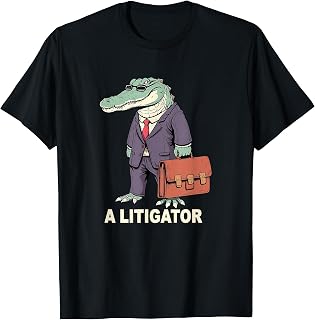 funny Lawyer A Litigator Law School Degree Attorney Graduate T-Shirt