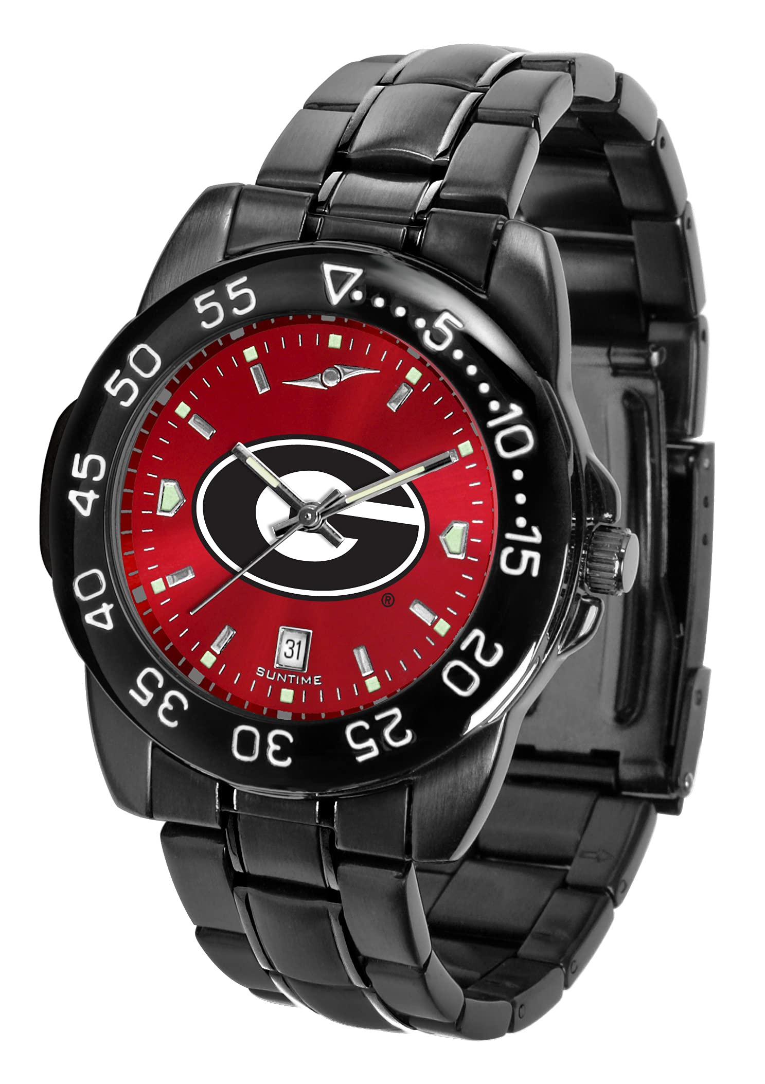 SunTime Men's Georgia Bulldogs Fantom Sport Watch Anochrome