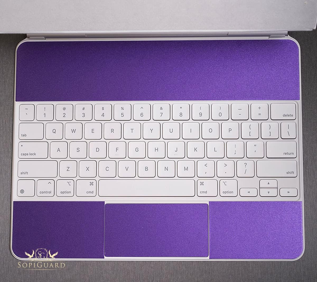 SopiGuard Skin for 2021 Magic Keyboard Case 11" Precision Edge-to-Edge Vinyl Sticker Top, Keyboard, and Rear Panel (Cyber City)