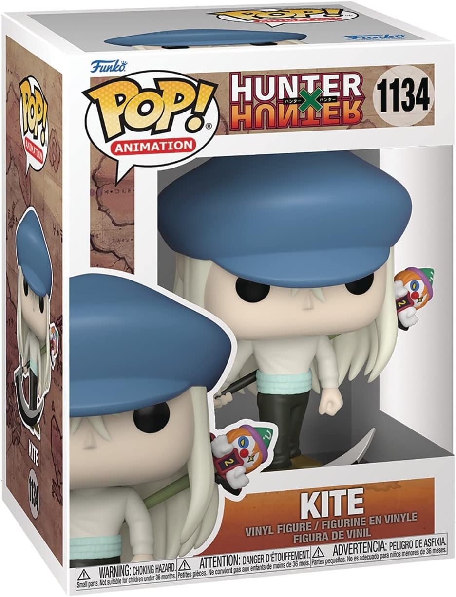 POP Hunter x Hunter - Kite with Scythe Funko Vinyl Figure (Bundled with Compatible Box Protector Case), Multicolored, 3.75 inches