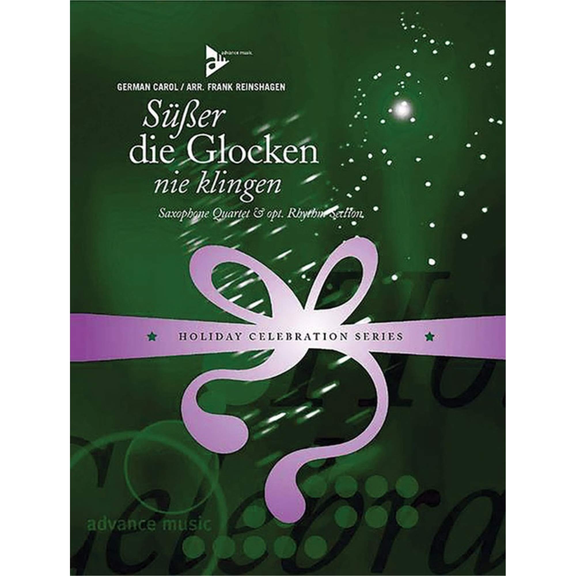 Partition Süßer die Glocken nie klingen arrangement quatuor saxophone et piano