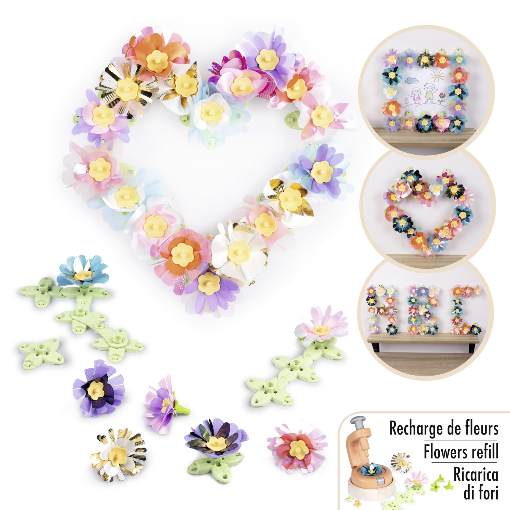 Smoby Recharge Set Déco Fleurs Atelier Création de Fleurs 5 Ans Fabrication Française