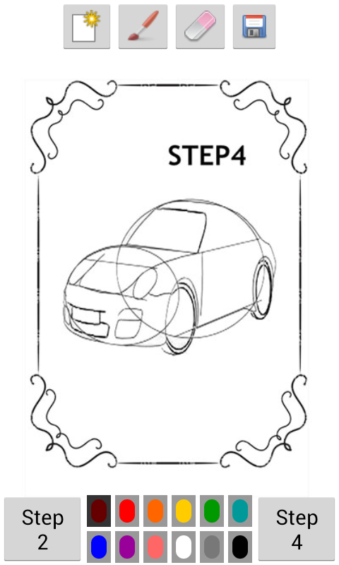 Draw Car Using Numbers Learn To Draw Cars: app su Amazon Appstore