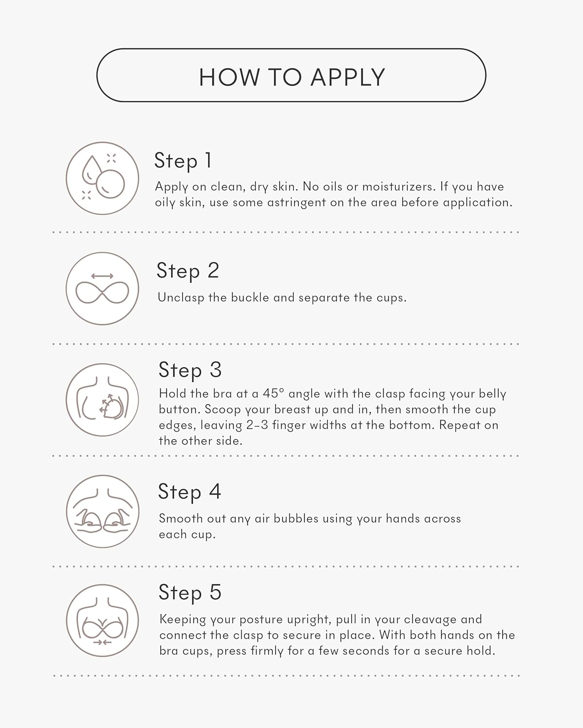 Women's Shape Up Silicone Adhesive Reusable Bra - Image 5