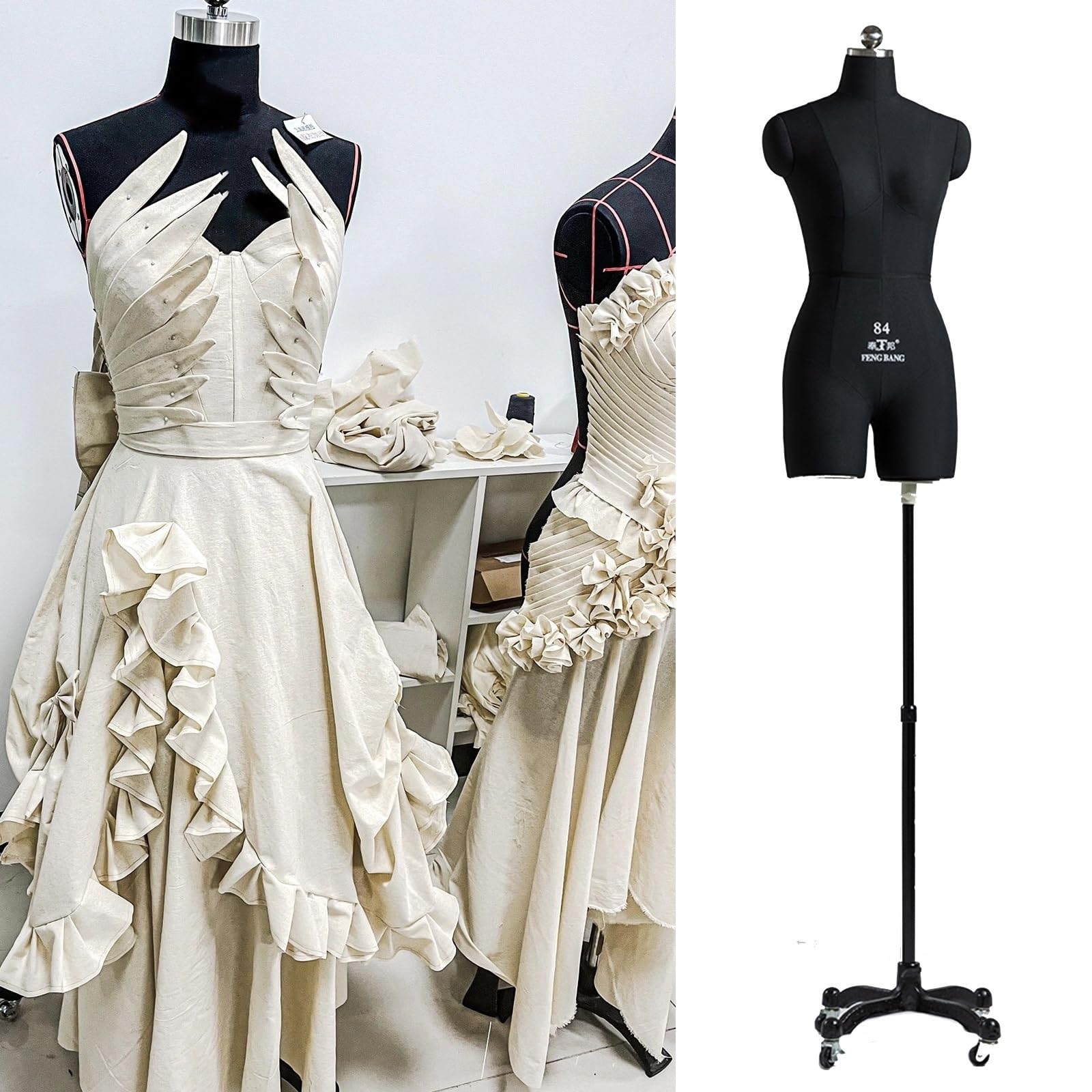 Amazon.co.jp: 女性 トルソー マネキン メンズ ボディー 黒 プラス