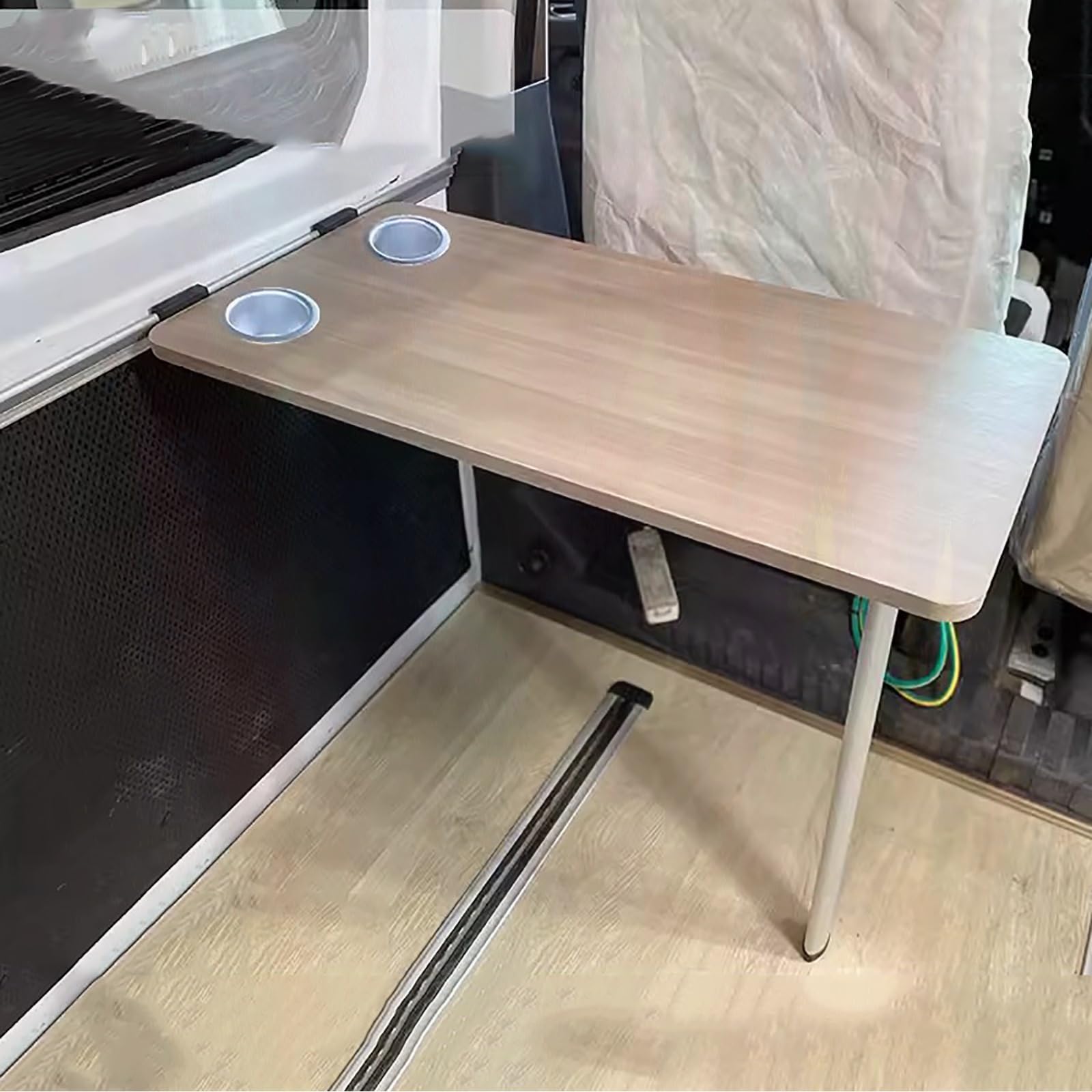 Faltbarer Tisch & Wandschreibtisch – Klapptisch für Wohnmobile & Camper – platzsparendes Wandtisch-Set für Essen im Freien & Reisen