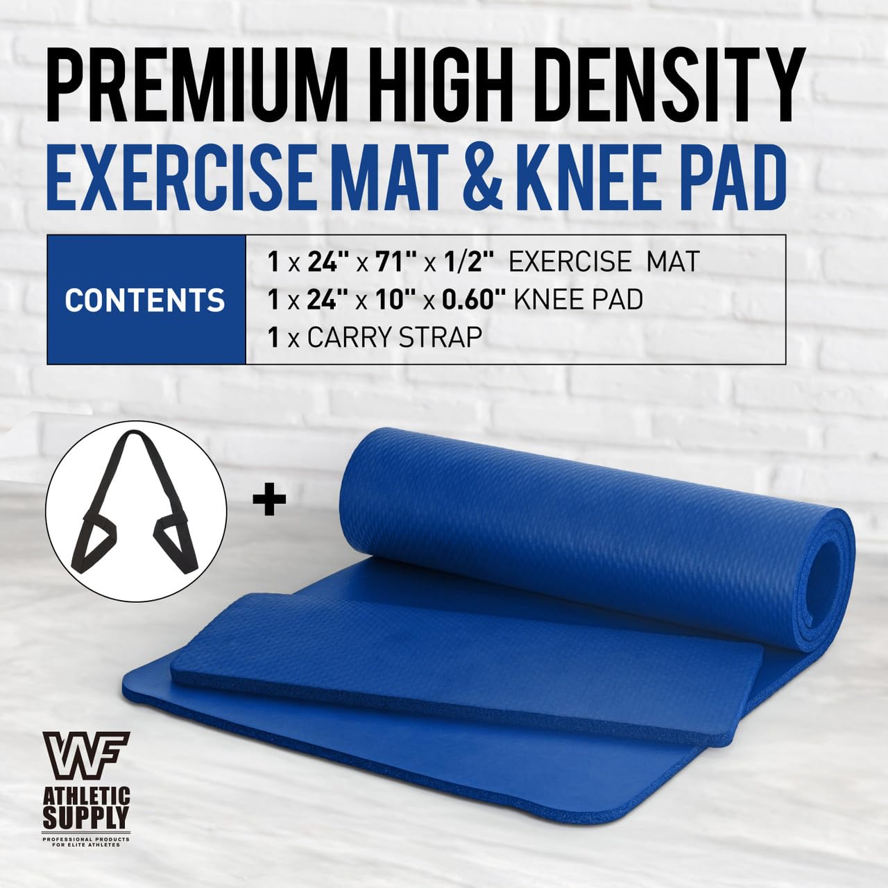 Danno Dumbbell Mat, Black, D668, Size: Width 15.7 x Depth 7.9 x Thickness 0.2 inches (40 x 20 x 0.5 cm)