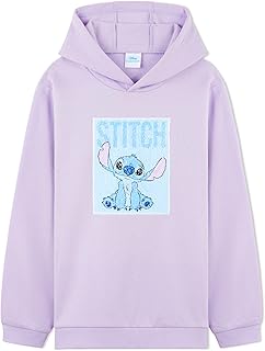 DisneyStitch huvtröja för flickor tonåringar, mjuk tröja med huva med vändbar paljettdesign, present till pojkar och flickor - Amazon Deal & Rabatt