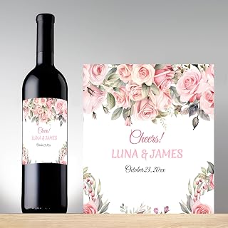 Custom Wine Bottle Labels for Wedding, Birthday & Graduation