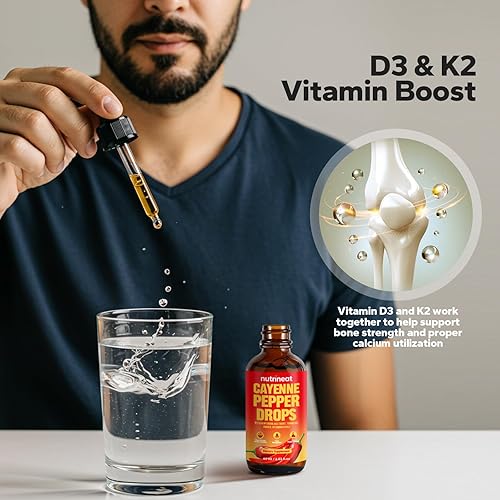 Miniatura 5 de Gotas de pimienta de cayena (paquete de 2, 2.1 onzas líquidas cada una), suplemento de pimienta de cayena, suplementos de cayena con capsaicina,