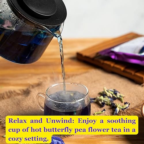 Miniatura 9 de Té de flores de guisante de mariposa seca puro para mezcla de té caliente tés helados batidos enfriadores mezcladores de cócteles galletas