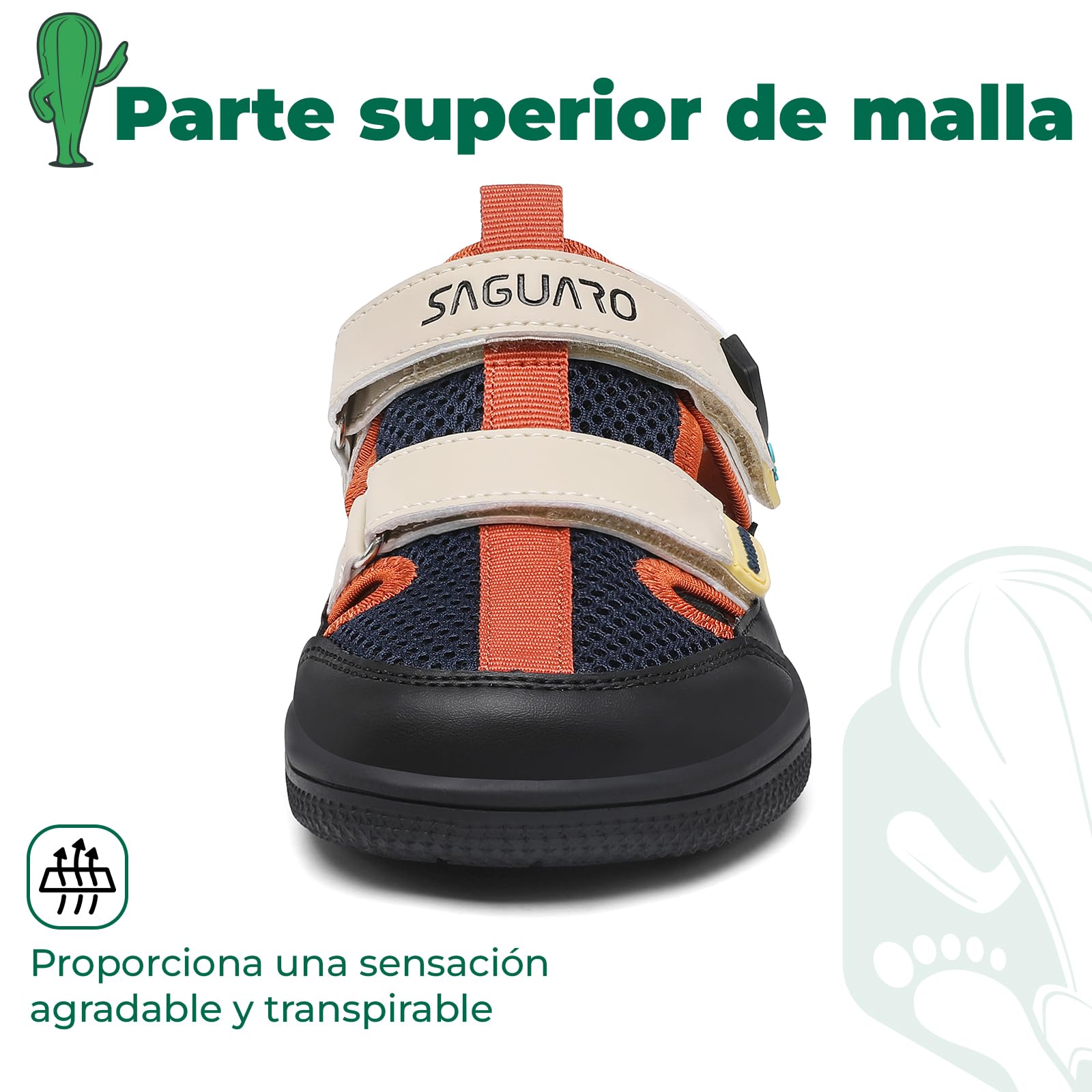 SAGUARO Niño Sandalias Barefoot Cangrejeras - Puntera Cerrada & Puntera ancha, 25-36 — view 7