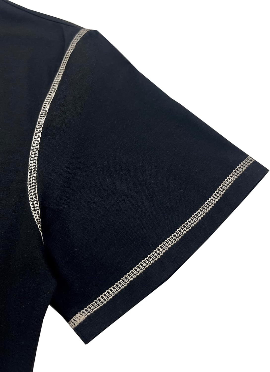 Men's Casual Henley Shirt Short Sleeve Summer V Neck Solid T-Shirt Tops Whith Pocket - Image 3