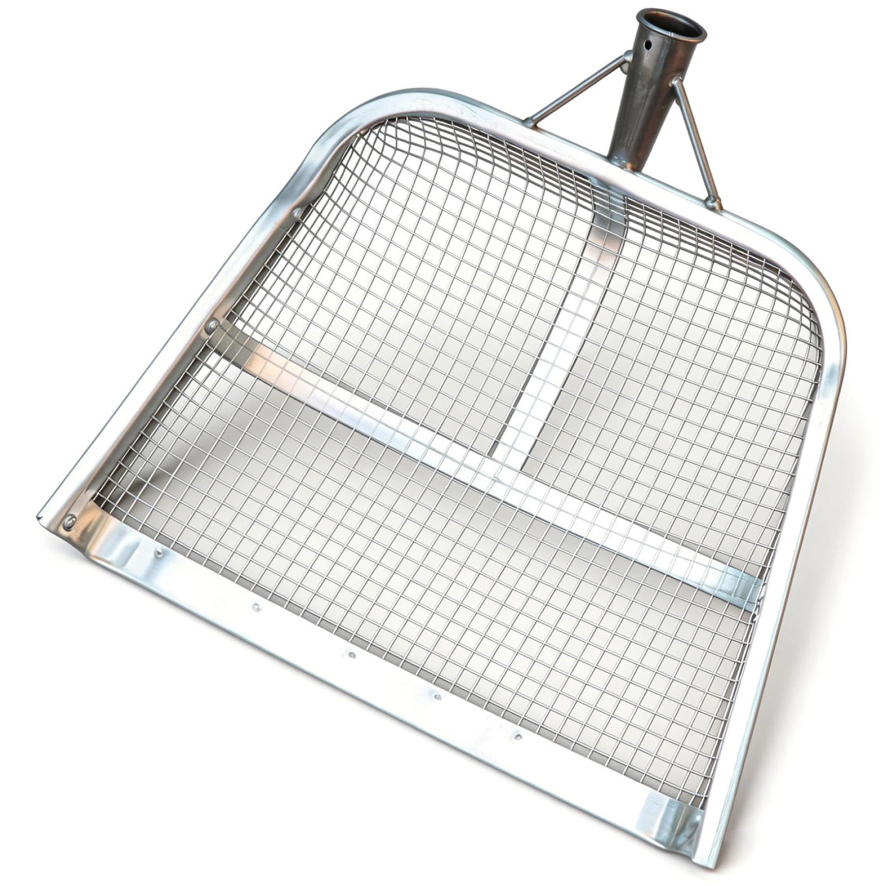 Pala setacciatrice da 12 mm con Rete Rinforzata per Sabbia, Resistente, con Telaio saldato per setacciatura del Terreno da Giardinaggio e filtraggio dei Cereali 18, 5 x 14, 2 Pollici
