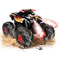 Charmofun Monster Truck Telecomandato, 2.4GHz Anfibio Macchina Telecomandata con Luce LED