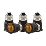 ELECTOP E11 to E12 LED Bulb Base Adapter Converter Light Socket Lamp Holder(5 Pack)
