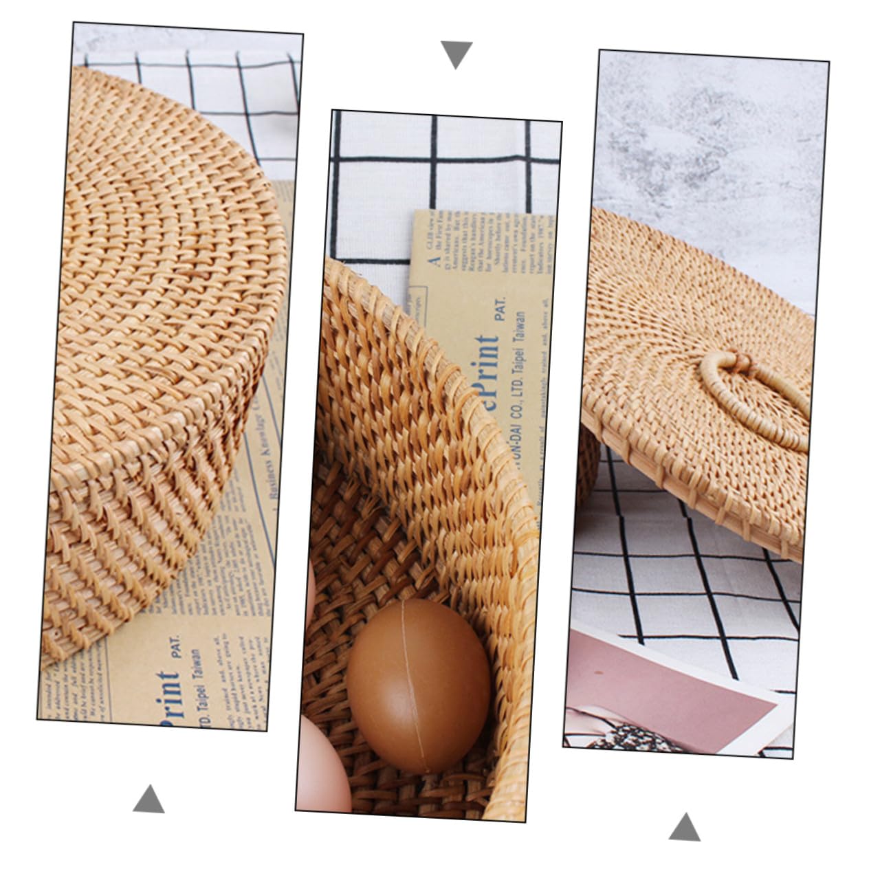 Ciieeo Cesto Portaoggetti senza Sbavature Stile Vintage con Coperchio in Legno Lavorazione Fine Scatola per Snack e Dolci la Casa