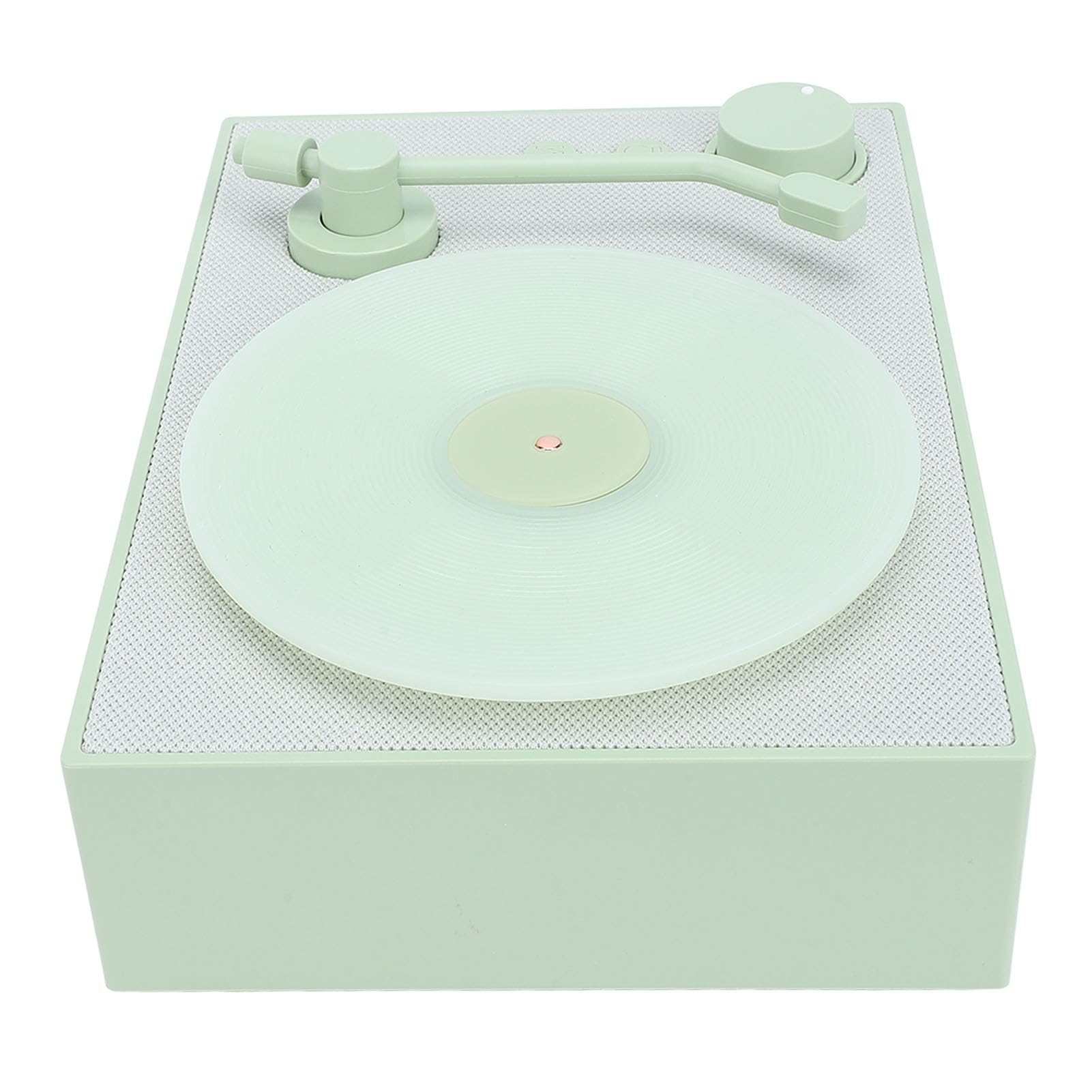 Lecteur de Disque sans Fil Portable, Lecteur de Disque sans Fil 5.3 Bluetooth Prend en Charge la Carte Mémoire, Phonographe à l'ancienne pour l'intérieur (Verte)