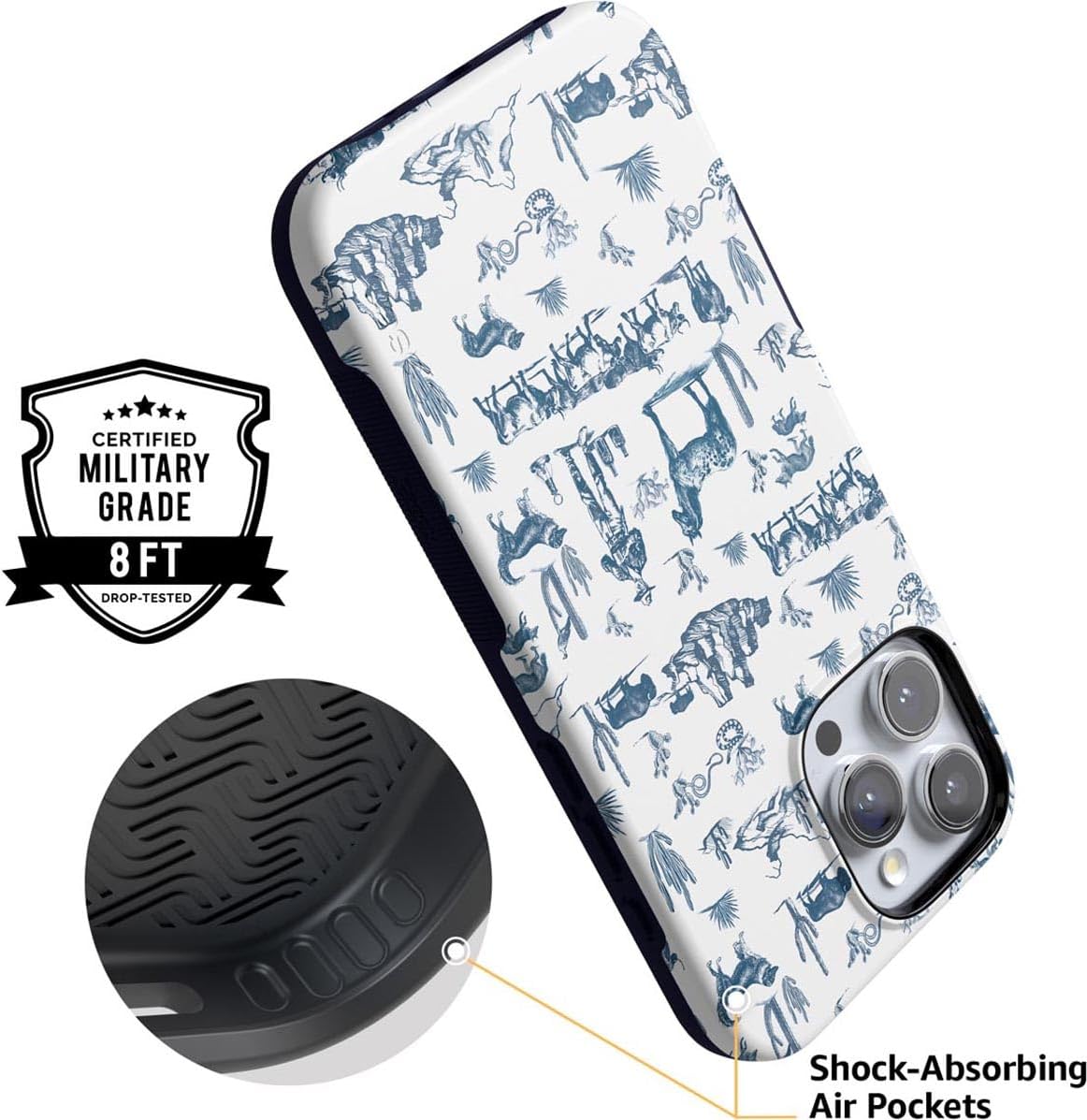 Casely iPhone 16 Pro Max Case | Wild West Adventure | Desert | Bold Protective Design | Compatible with MagSafe - Image 6