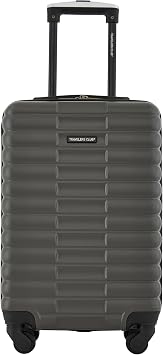 Travelers Club 22-Inch Gilroy Rolling Hardside Carry-On Luggage, Dark Dull Gray