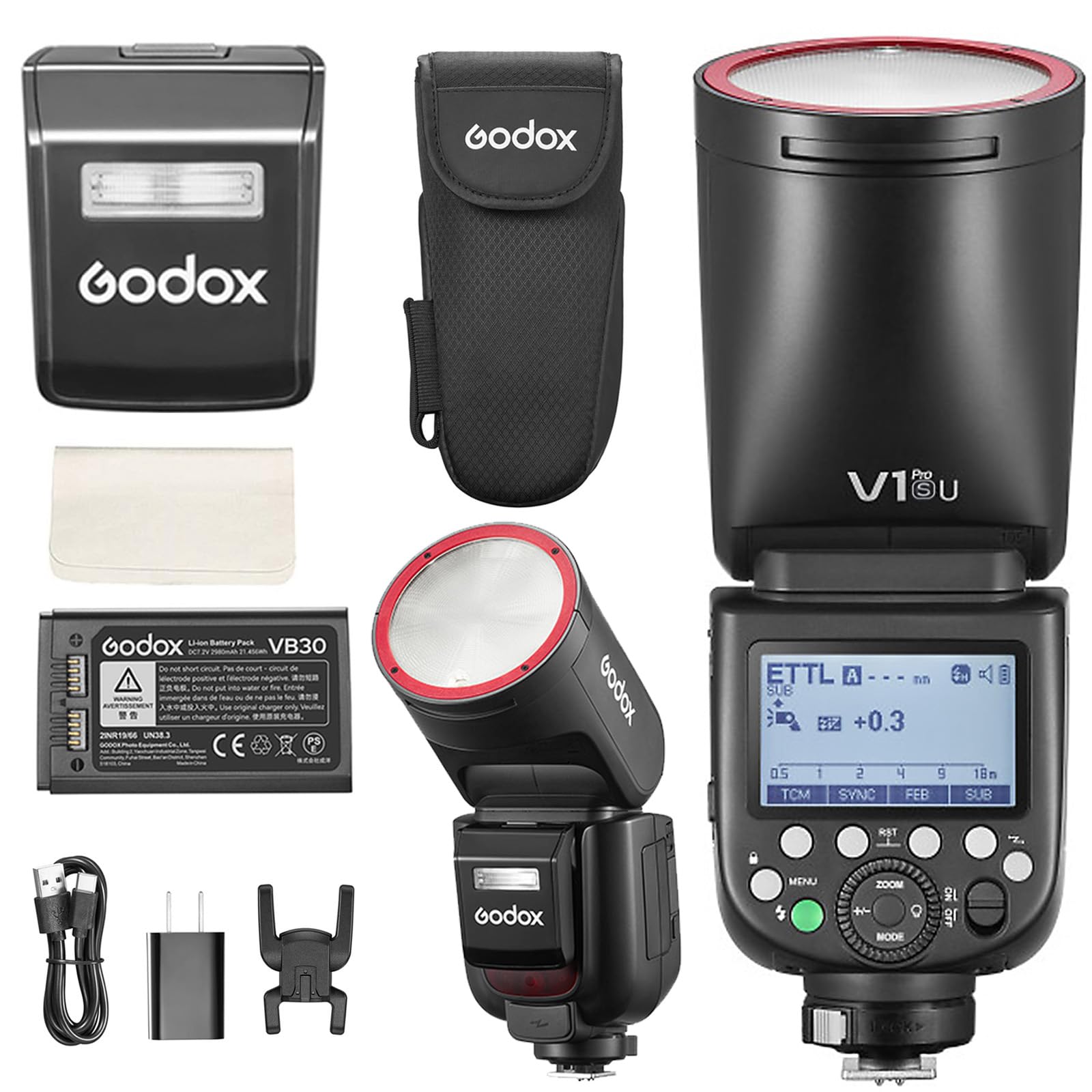GODOX V1Pro S V1Pro-S TTL Flash For Sony, 2.4G Godox V1 Pro Sony Flash