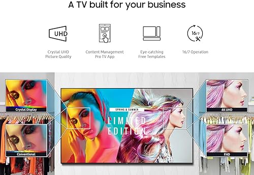 Miniatura 16 de Samsung BE43T-H Pro TV de 43 pulgadas Comercial Software de señalización digital fácil 4K HDMI USB Sintonizador Altavoces 250 nits