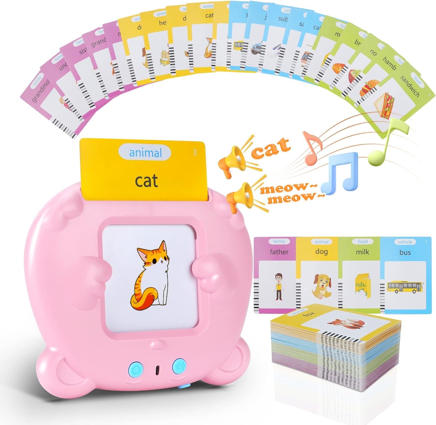 Amazon.com: Upgraded Talking Flash Cards for Toddlers, 1 Year Old