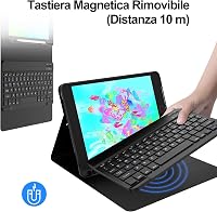 FOGARI iPad 9.7 Billentyűzetes Tok iPad 6./5. Generáció 2018/2017 iPad Air 2/1 Fekete Olasz Kiosztású Billentyűzet Védőtok 3