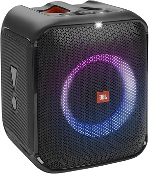 JBL PartyBox Encore in Black - Portable and Rollable Bluetooth Party Speaker with Light Effects - Splashproof Mobile Karaoke Box