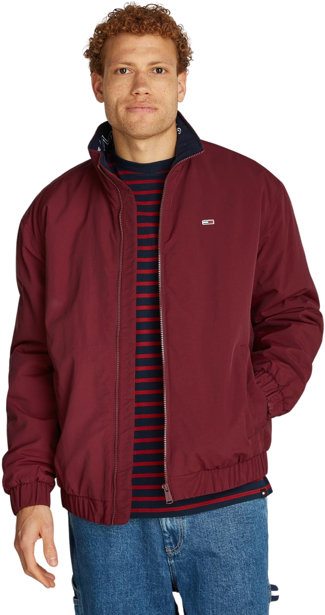 Tommy Jeans Herren Jacke Essential Padded Jacket mit Reißverschluss