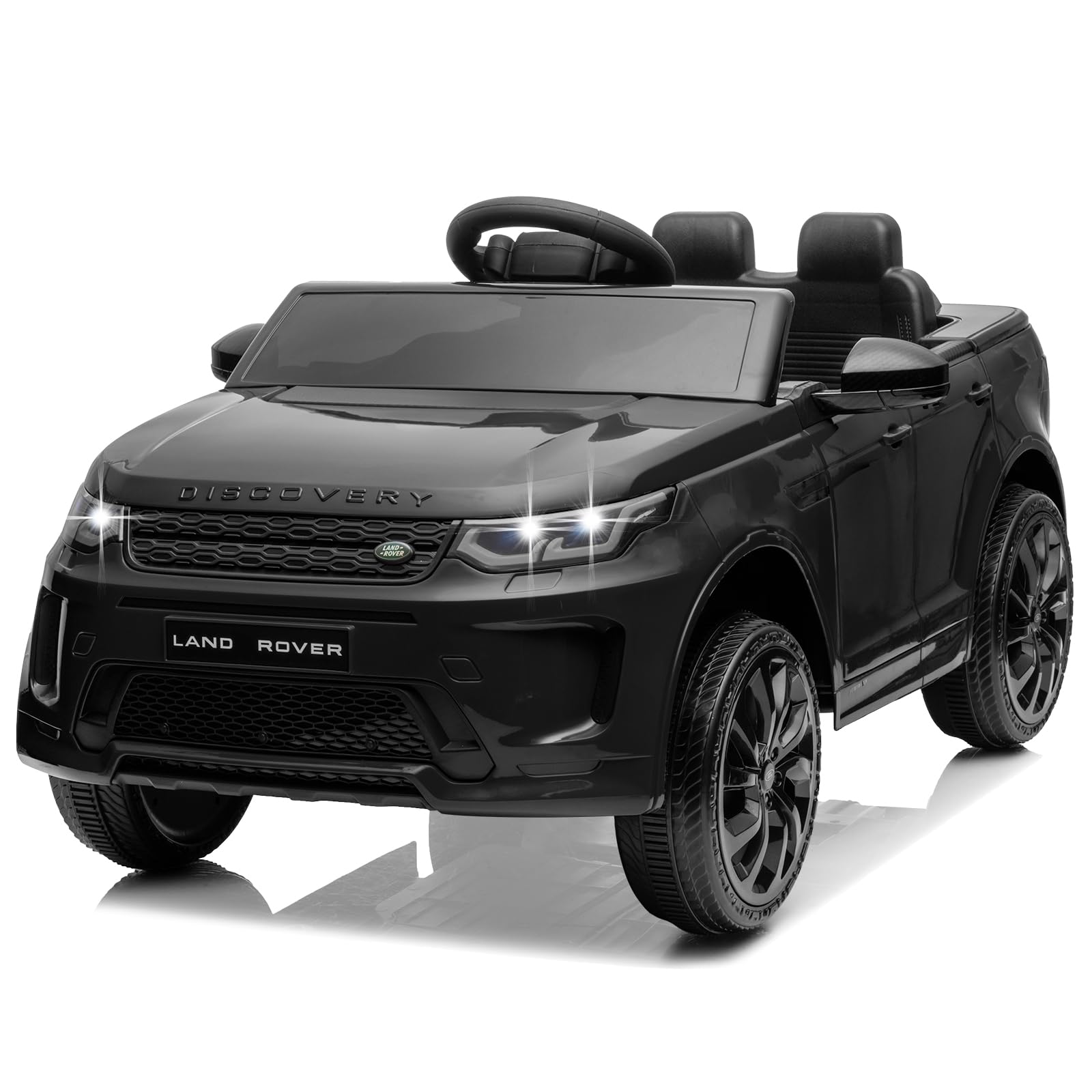 CoolGrows Land Rover Ride on Car, Electric Cars for Kids, with Remote Control, LED Lights, Music, 3 Speed Modes Smooth Start for 3-6 Years Old, Black, Max Weight 25KG (Black) — image 1