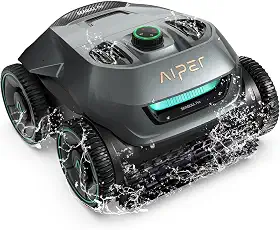 AIPER Robô de piscina Seagull Pro, sistema de quatro motores, navegação WavePath, tempo de trabalho de 150 minutos, aspirador de pó de piscina sem fio, ideal para piscinas de até 150 m² de tamanho