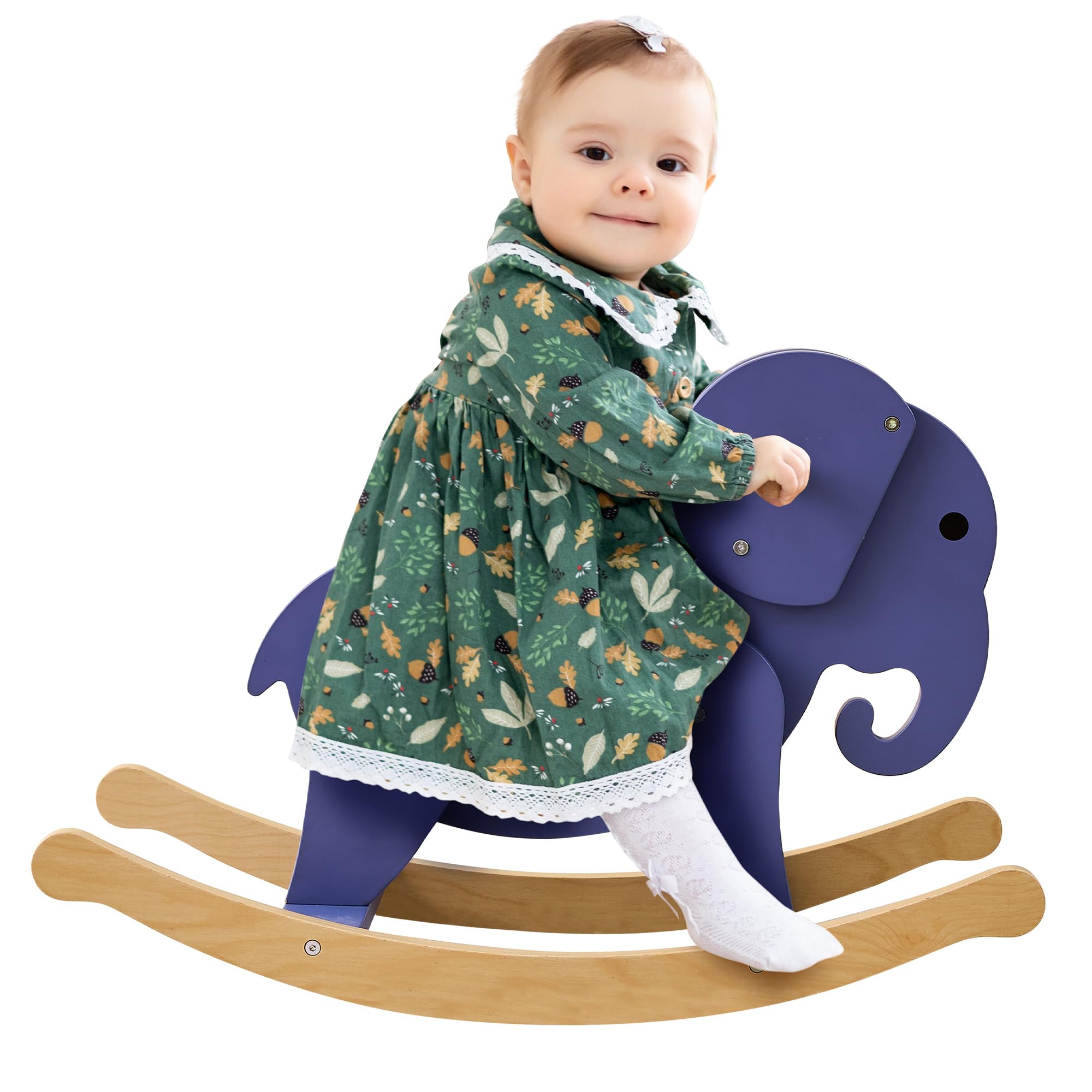 Rocking Horse for Kids 1-3 Years Old, Premium Wooden Rocking Toy for Toddlers for Indoor & Outdoor Activities, Baby Horse Riding Toy for Birthday & Visit Gifts