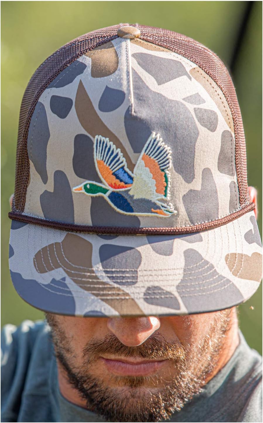 Retro Camo Duck Cap by BURLEBO