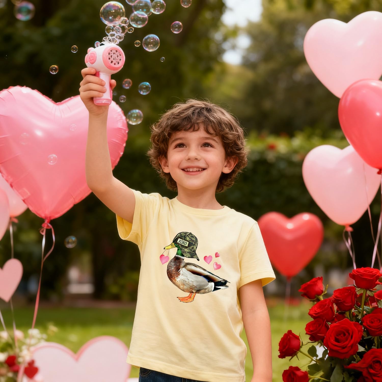Toddler Valentines Shirts Boys Girls Cute Valentine Vibes Graphic Clothes Kids Casual Short Sleeve Tee Tops 2-7 Years image 3