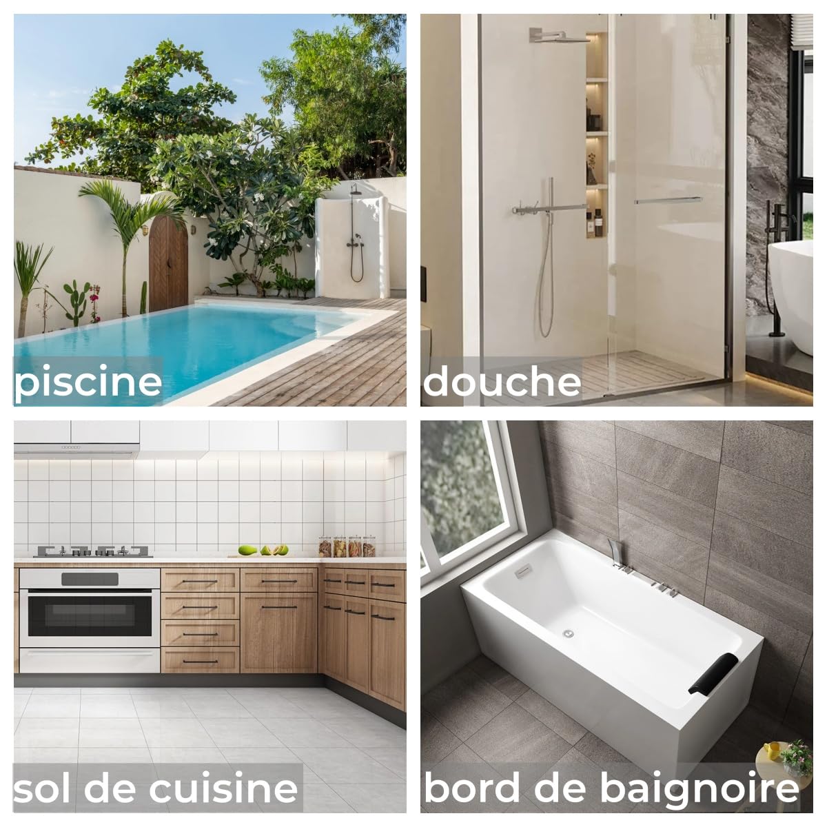 AILISK Original la Berge Tapis de Bain Tapis de Bain Galet la Berge(Gris Clair,50 * 80cm)