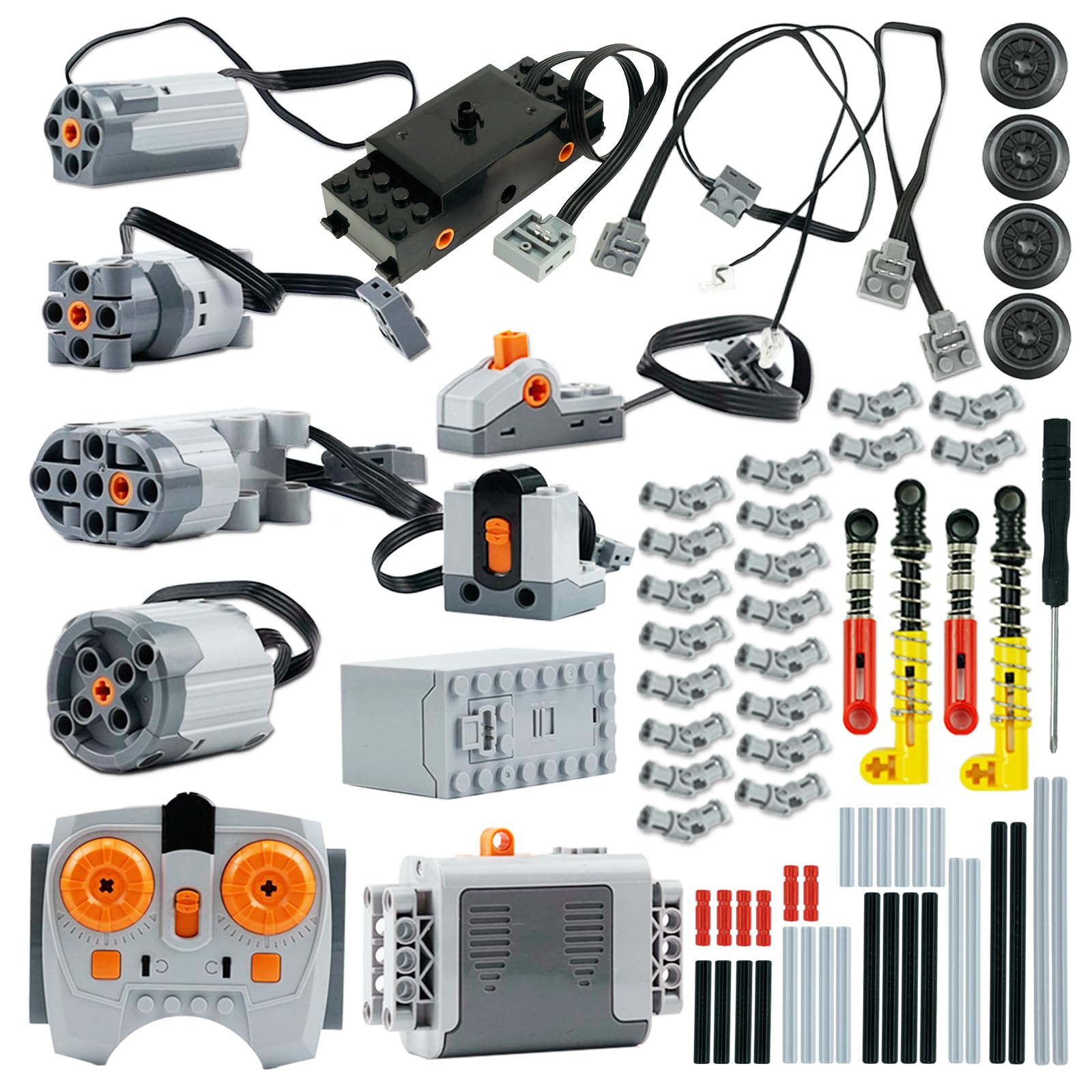 Motor-Kit Power-Function Building Block Compatible with Technic-Parts-Gears,Servo Train Motors Remote-Control Switch Battery Box Engine Accessories Pieces Electric Motor