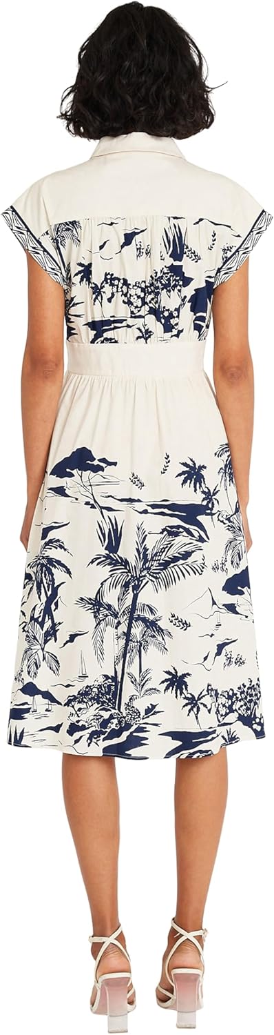 Maggy London Womens Collared Neck Button Down Dress | Multi Occasion Dresses for Women - Image 3