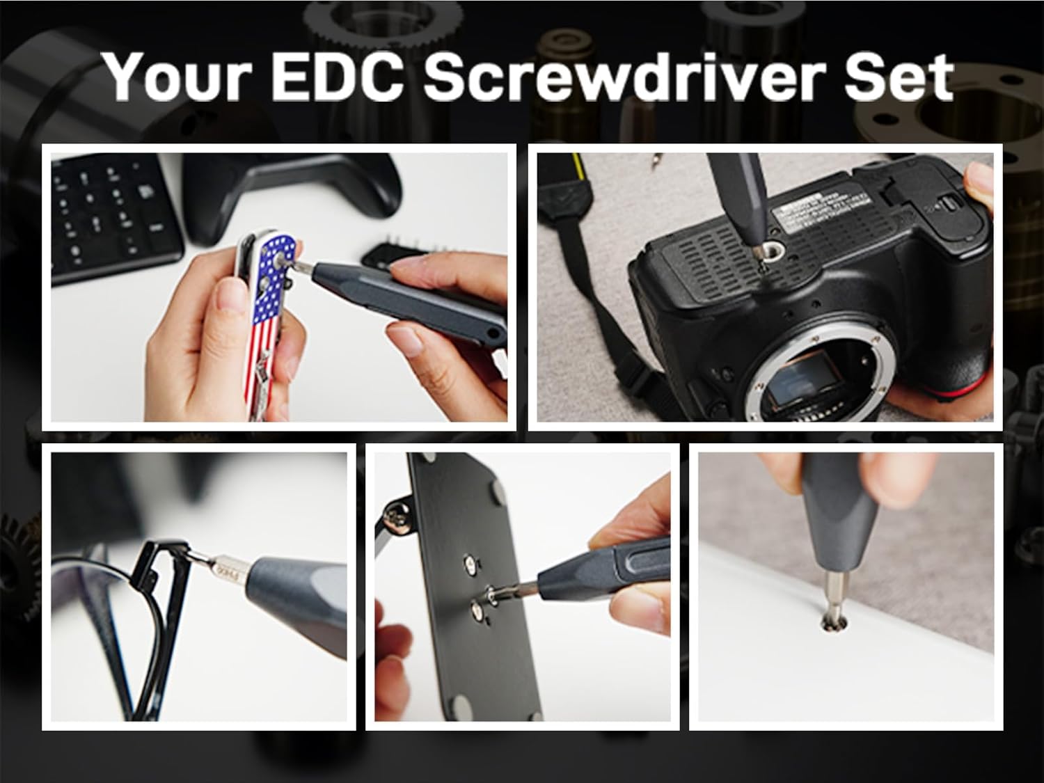 OKNIFE MBS1 4mm Hex Bit Screwdriver Set, 9 PCS Durable S2 Tool Steel Double-Ended Bit Set with Eternal Pencil, Ideal for Opry, D1, U1 Pro Series and Other 4mm Hex Nut Drivers - Image 4