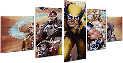 Miniatura 11 de MAVIS PRINT Dead Poool - Decoración de pared Marval de 12 x 16 pulgadas, impresión HD y marco de madera, decoración moderna de pared para Annt