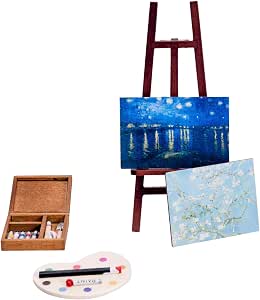 Fateanuki Dollhouse Accessories - Almond Flowers & Night Sky Easel, 1:12 Scale Miniature Decor - View #7