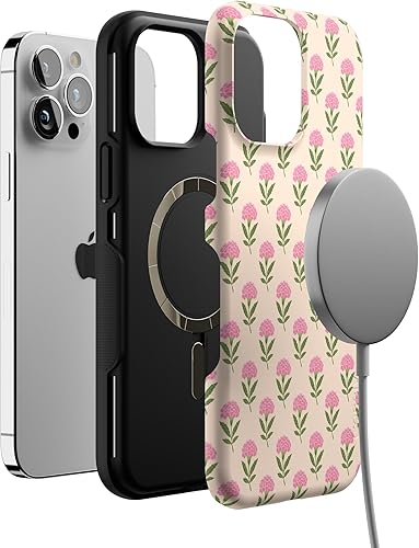 Miniatura 429 de Casely Funda para iPhone 13 Pro Max Jardín dorado Floral de girasol amarillo Compatible con MagSafe Diseño protector audaz Jardín Dorado